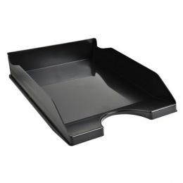 Irattálca, műanyag, A4+, EXACOMPTA "EcoBlack", fekete