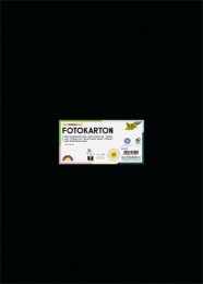 Dekorkarton, 2 oldalas, 50x70 cm, 300 g, 10 lap, FOLIA, fekete
