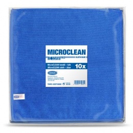 Törlőkendő, mikroszálas, univerzális, 10 db, 32x32 cm, BONUS "MicroCLEAN", kék