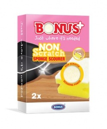 Mosogatószivacs, karcmentes, 2 db BONUS