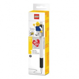 Zseléstoll, 0,7 mm, kupakos, mini figurával, LEGO, fekete