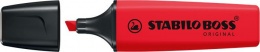 Szövegkiemelő, 2-5 mm, STABILO "BOSS original", Stabilo piros