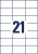 Etikett, univerzális, 70x42,3 mm, AVERY ZWECKFORM, 210 etikett/csomag