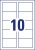 Névjegykártya, 85x54 mm, 185 g, mikroperforált, AVERY ZWECKFORM, 100 db/csomag