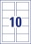 Névjegykártya, 85x54 mm, 270 g, mikroperforált,  AVERY ZWECKFORM, 250 db/csomag