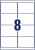 Etikett, univerzális, 99,1x67,7 mm, extra erős, polietilén, AVERY ZWECKFORM, 80 etikett/csomag