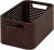 Rattan hatású kosár, 6l, sötétbarna, CURVER "Style S"