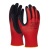 Védőkesztyű, latex, DONAU "Safety", 7/S méret, piros