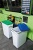 Tető, 60 l-es szemeteshez, műanyag, DURABLE "Durabin®", zöld