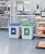 Tető, 60 l-es szemeteshez, műanyag, DURABLE "Durabin®", zöld