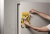 Infokeret, A4, mágneses, DURABLE "DURAFRAME® MAGNETIC SECURITY", sárga-fekete