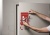 Infokeret, A4, mágneses, DURABLE "DURAFRAME® MAGNETIC SECURITY", piros-fehér