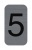 Információs tábla, öntapadó, 2,5x4,4 cm, alumíniumhatású, EXACOMPTA, 5-ös
