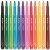 Filctoll készlet, 3,7 mm, kimosható, MAPED „Color`Peps Long Life 2”, 12 különböző szín