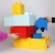 Tárolódoboz, szögletes, LEGO, sárga