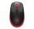 Egér, vezeték nélküli, optikai, USB, LOGITECH, "M190", piros