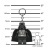 Kulcstartó, LED világítással, LEGO "Star Wars Darth Vader"
