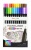 Tűfilc készlet, 0,4 mm, PENTEL "Pointliner", 24 különböző szín