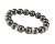 Karkötő, fekete SWAROVSKI® gyöngyből, fehér rondella kristállyal, 10mm, ART CRYSTELLA® M
