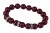 Karkötő, bíborlila SWAROVSKI® gyöngyből, fehér rondella kristállyal, 10mm, ART CRYSTELLA® M