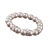 Karkötő, gyöngyházfehér SWAROVSKI® gyöngyből, fehér rondella kristállyal, 10mm, ART CRYSTELLA®