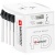Adapter, világutazóknak, 1xUSB-A, 1xUSB-C PD, 65W, USB-C kábel, SKROSS