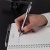 Golyóstoll, 0,7 mm, nyomógombos, SCHNEIDER "Slider Rave XB", fekete-fehér, kék